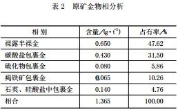 原矿金物相分析